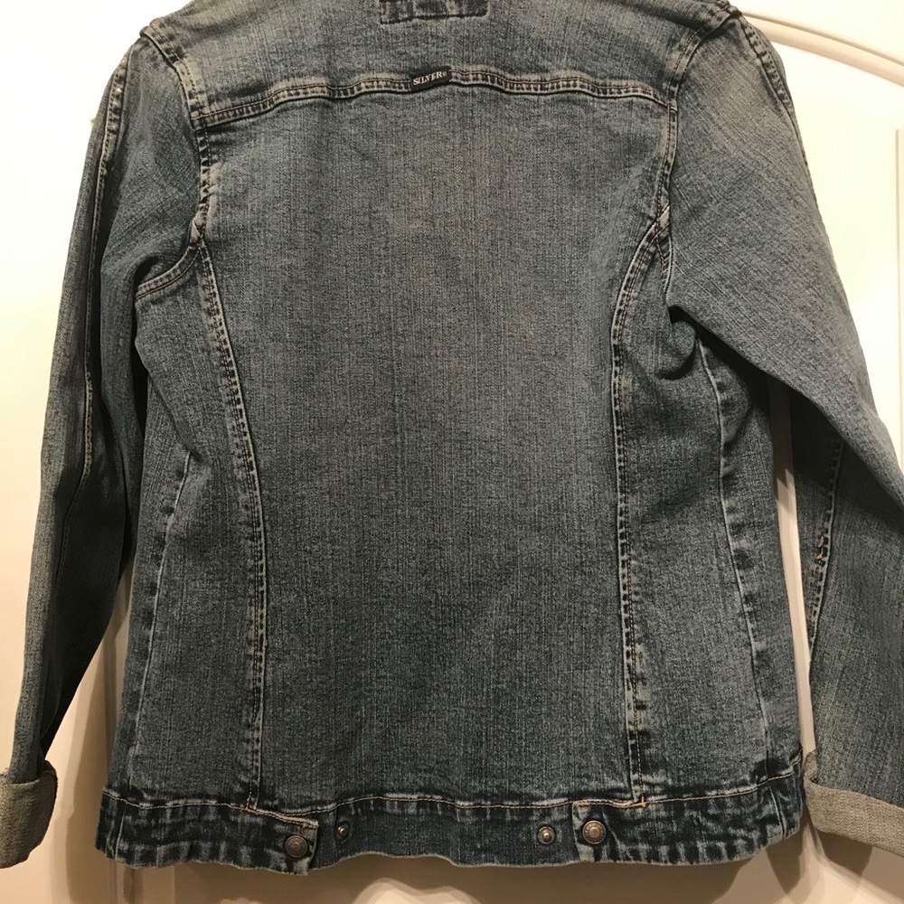Silver Jean Jacket - image 3